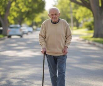 Using a cane correctly makes sure aging adults are moving safely and efficiently.