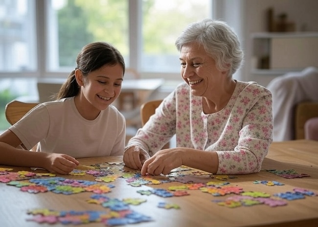 Puzzles can be a great gift for seniors. You can buy easy ones or more complex puzzles depending on your loved one!