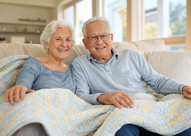 Among the many great gift ideas for seniors is a nice quilt!