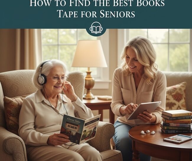 How to find the best books on tape for seniors. 3 Great Resources!
