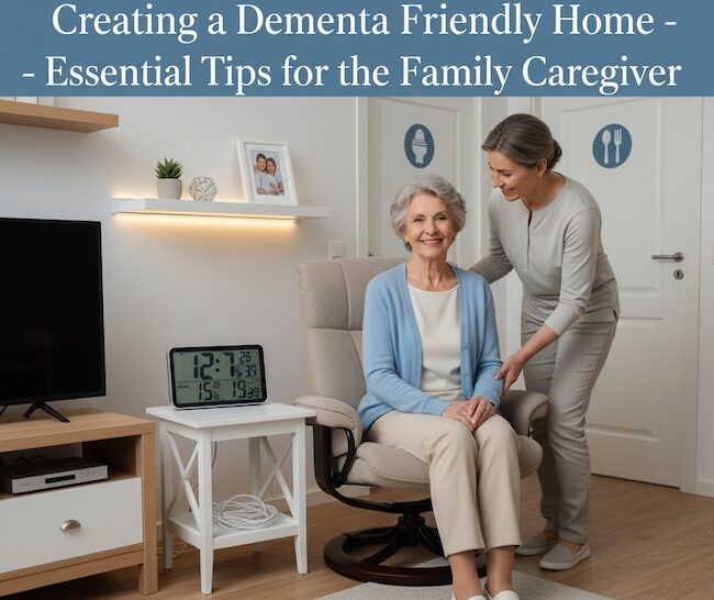 Creating a dementia friendly home takes time and effort. Here's how to make it easier to see for your loved one.