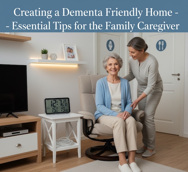 Creating a dementia friendly home takes time and effort. Here's how to make it easier to see for your loved one.
