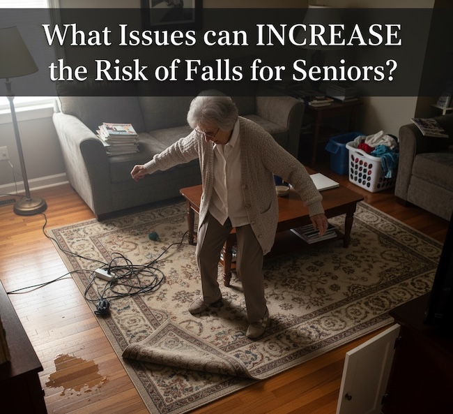 Sometimes issues related to aging can increase one's fall risk in the home. Here are the riskiest areas!