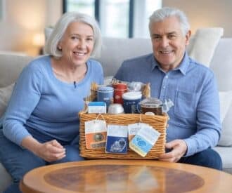 Great Last Minute Gift Ideas for Seniors - Coffee and Tea Gift Basket!