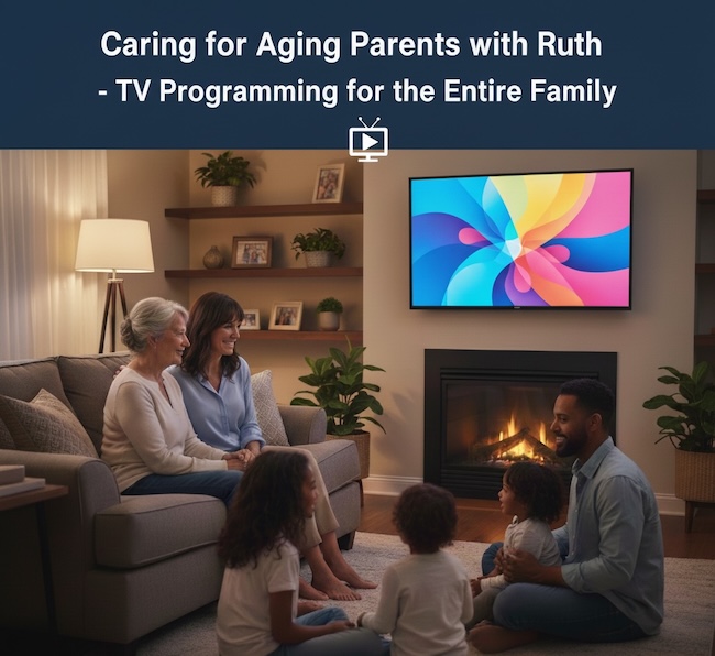 Caring for aging parents with Ruth and Erica - a Television show for the entire family.