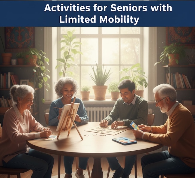 There are plenty of great activities for seniors with limited mobility. Here's a list of top considerations!