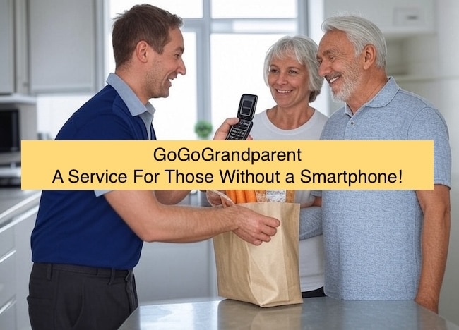GoGoGrandparent is a concierge service for seniors that don't have a smartphone