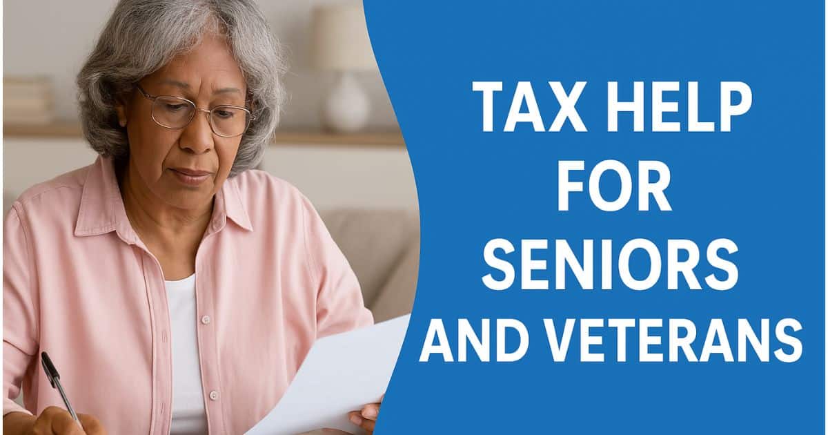 Free tax help for seniors and veterans. There are several free programs to help older adults get taxes done safely and for free.