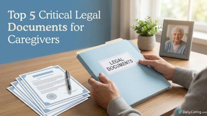 The top 5 critical legal documents for caregivers and their aging loved ones.