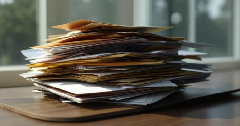 A stack of unopened mail can indicate changing needs of an older loved one.