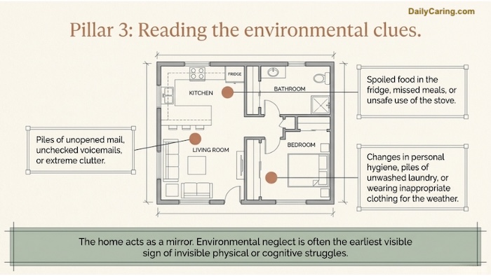 The environmental clues when it comes to changing care needs.