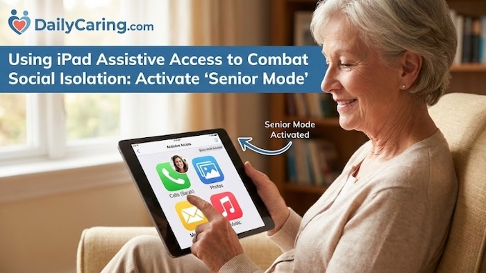 iPad assistive access for seniors provides simplicity and security for aging adults.