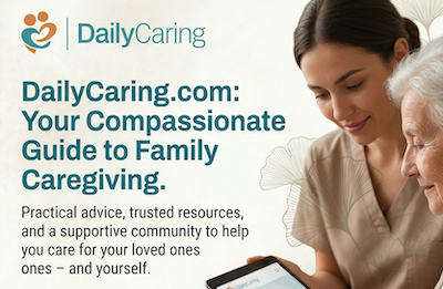 DailyCaring - Resources and Tips for Caregivers of Older Adults logo