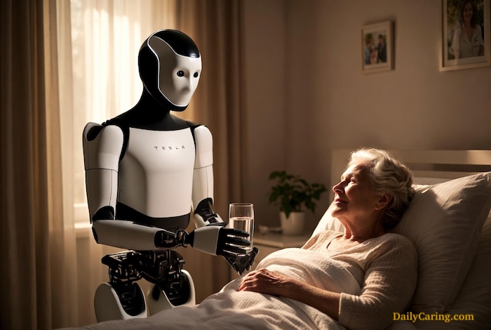 Optimus from Tesla could very well be a caregiver by 2030.