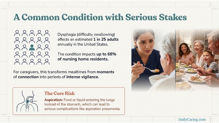 Dysphagia can have serious consequences in aging adults.