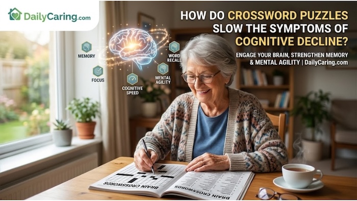 How do daily crossword puzzles help support cognitive health in seniors?