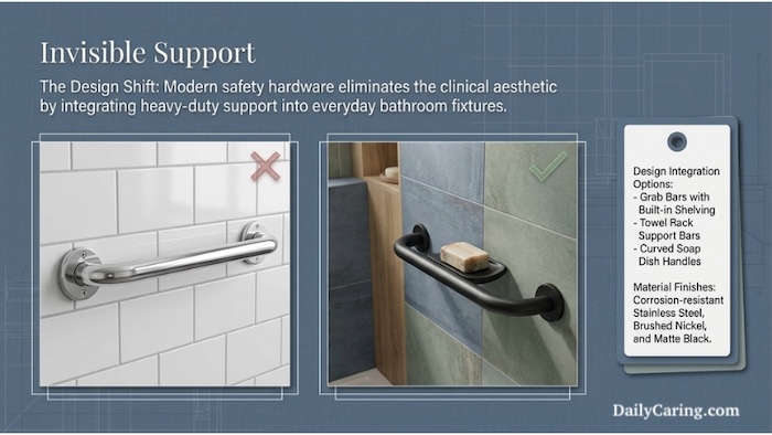 Bathroom safety for seniors: Installing grab-bars.