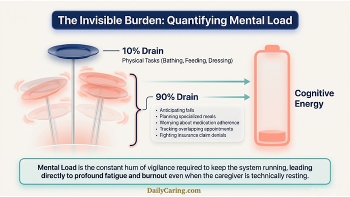 Understanding a caregivers mental load is the first step in acknowledging the need for AI assistants for caregivers.